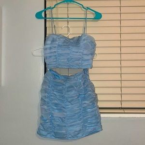 Forever 21 Blue Skirt Set